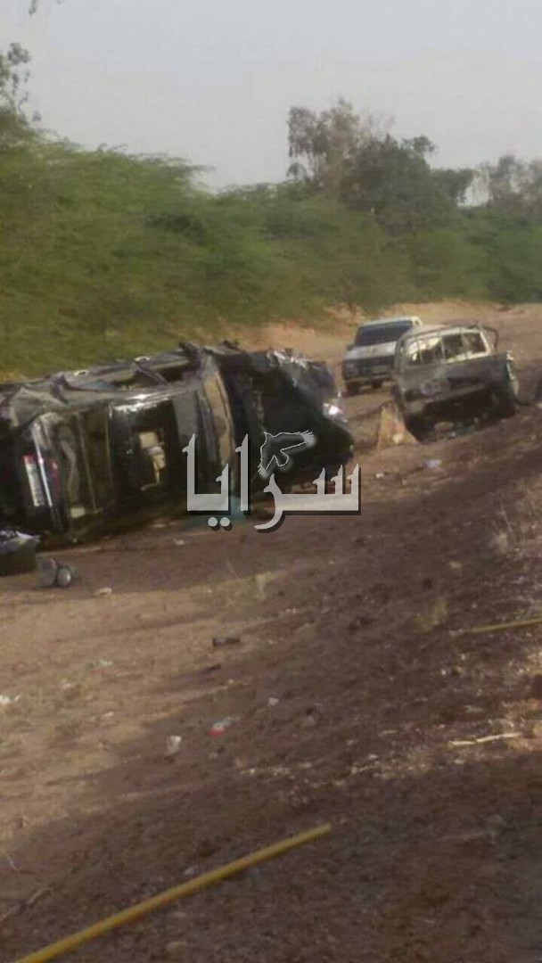 بالصور .. اصابة محافظ العقبة السابق بحادث سير 