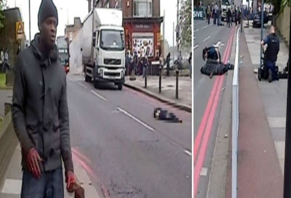 بالفيديو .. مقتل جندي بريطاني في "عمل إرهابي" بأحد شوارع لندن Image