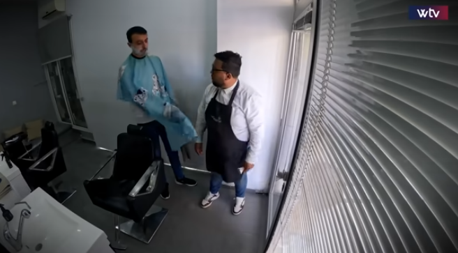  شاهد كاميرا خفية  ..  مقلب الحلاق  