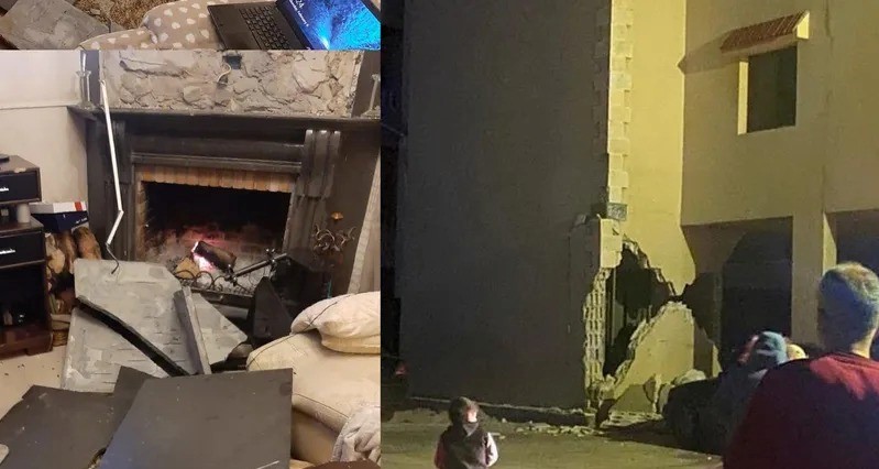 فيديو ..  مشاهد من تأثير الزلزال في لبنان ووزير الداخلية يكشف آثاره