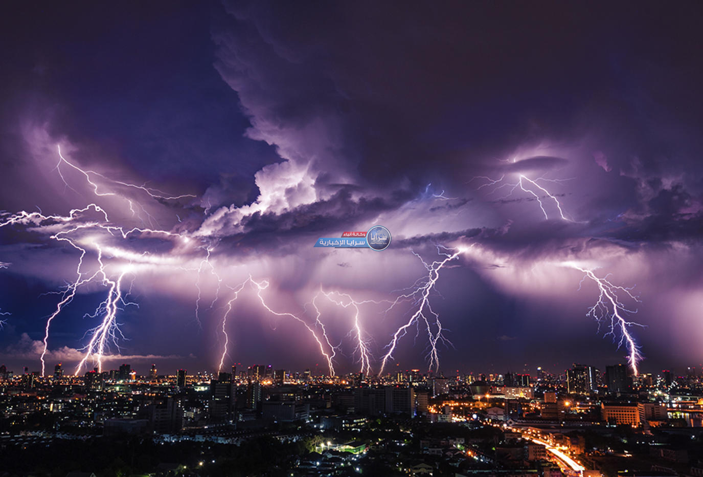 الارصاد: زخات من المطر مصحوبة بالرعد مطلع الأسبوع القادم