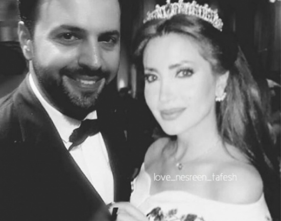 بالصور  ..  تيم حسن ونسرين طافش: بعد أن منع تصويرهما معاً هل يقبل بها؟ – بالصور