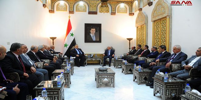 ماذا قال رئيس البرلمان السوري لوفد المحامين الأردنيين ؟