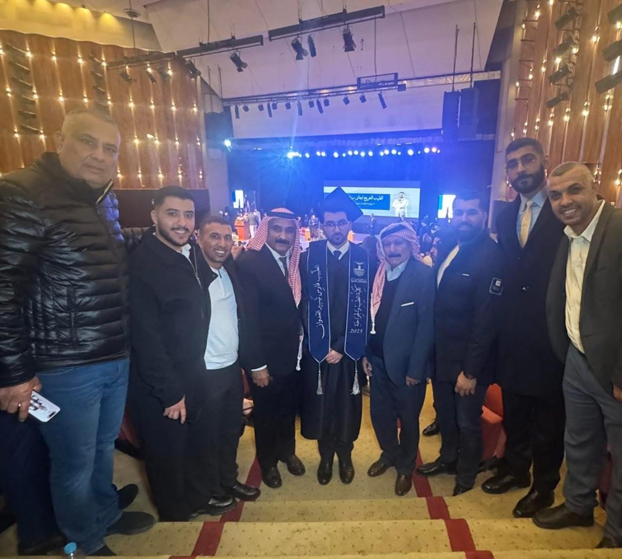 المصري يهنئ النائب تيسير أبو عرابي بتخرّج نجله فارس من كلية الطب