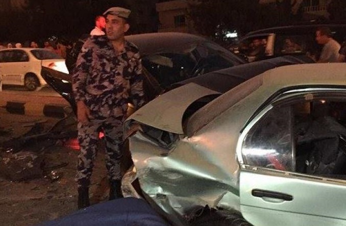 (8) اصابات بحادثي تصادم في العاصمة عمان 