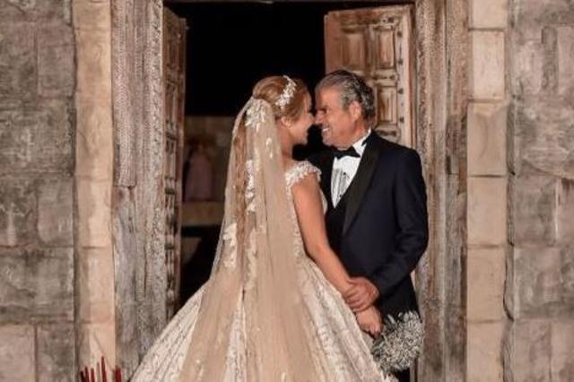 شاهدوا الصور الأولى من حفل زفاف رولا سعد
