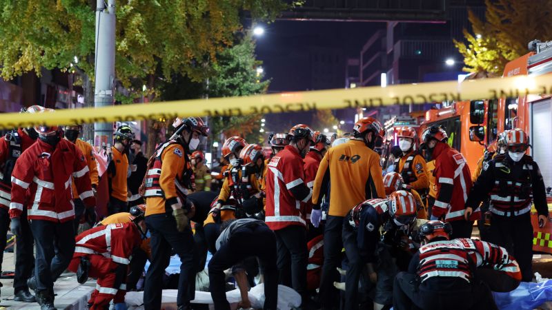 أكثر من 150 قتيلا بحادث تدافع أثناء احتفالات الهالوين في كوريا الجنوبية 