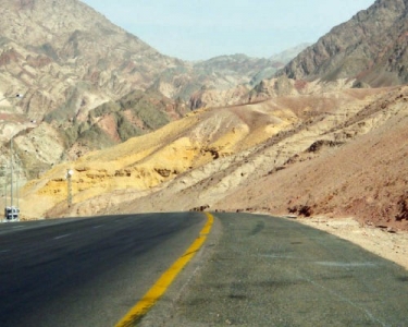 اغلاق طريق وادي عربة الاغوار العقبة بسبب الغبار