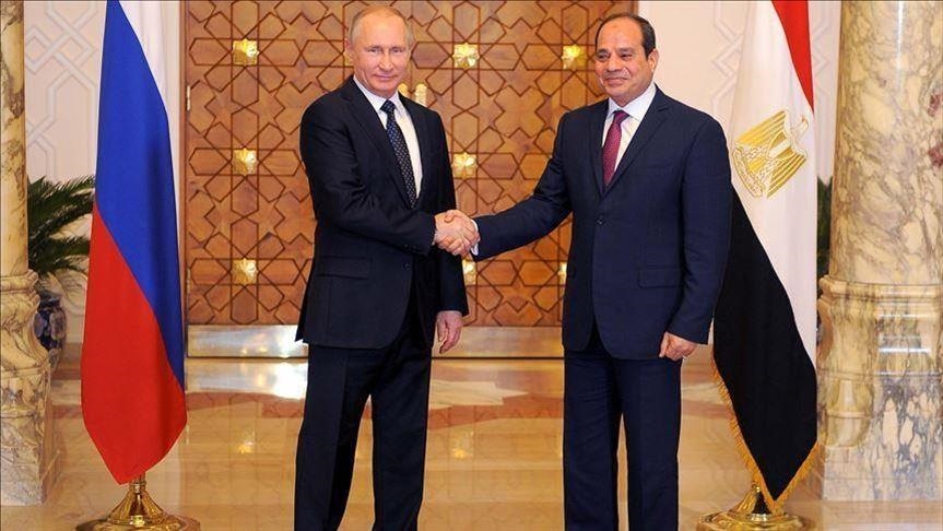 السيسي وبوتين يؤكدان أولوية حل الدولتين لضمان أمن المنطقة