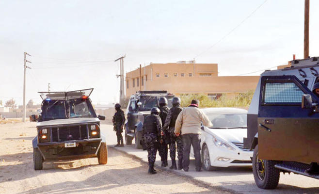 ضبط (10) اشخاص خلال حملة امنيه في مادبا