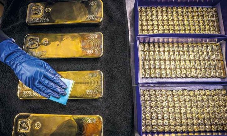 كم يبلغ حجم الذهب المدموغ في الأردن خلال 2025؟