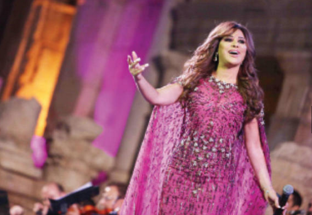 "صورة "نجوى كرم تصدح بصوتها ..  "جايه يا جرش جايه"