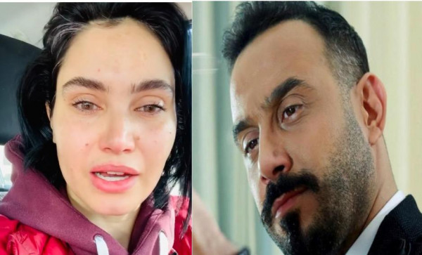 ظهرت تبكي بحرقة ..  زوجة قصي خولي تتوعد بكشف "كذبه على الملأ"  