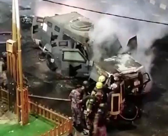 ردا على حرق مركبة درك مصدر امني : هيبة الدولة على الجميع ولا مفر من سيادة الدولة
