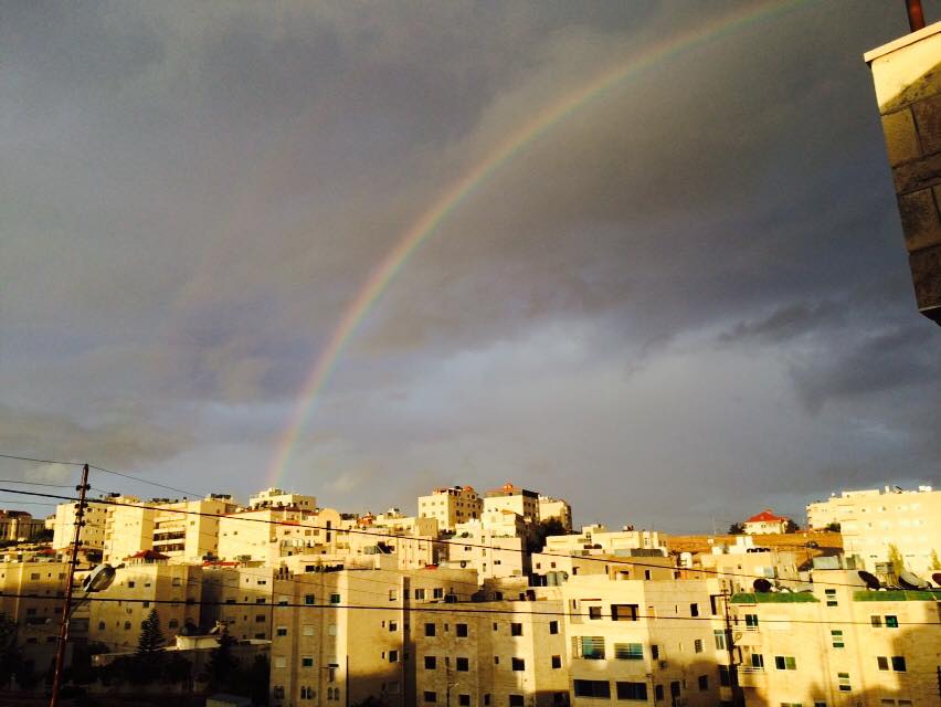 قوس قزح في سماء عمان (صور)