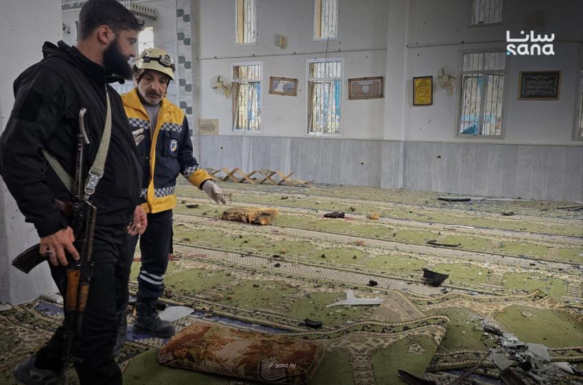 سوريا: 5 شهداء و21 مصابًا بانفجار داخل مسجد في حمص