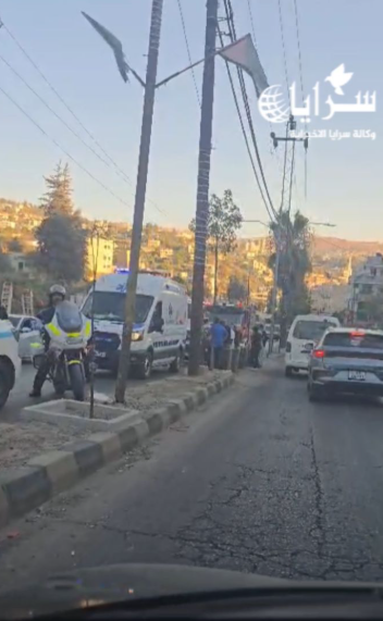 بالفيديو : إصابتان بحادث تصادم في عجلون