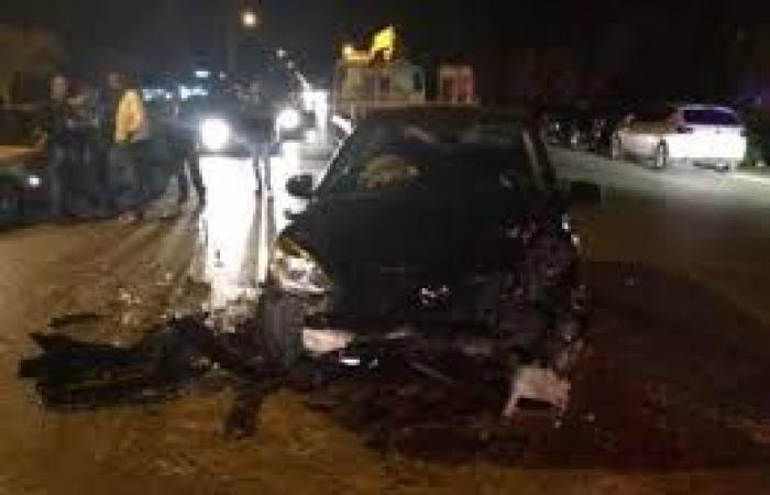 ٨ اصابات في حادث تدهور باص كيا عند الجامعة الهاشمية