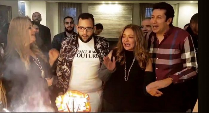 بالصور ..  ليلى علوي تحتفل بعيد ميلاد ابنها خالد بحضور كبار النجوم