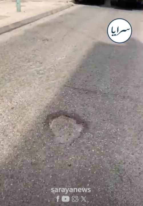 شارع شامل في الزرقاء ..  "مصيدة" للسيارات ومواطنون يطالبون صيانته  ..  فيديو 