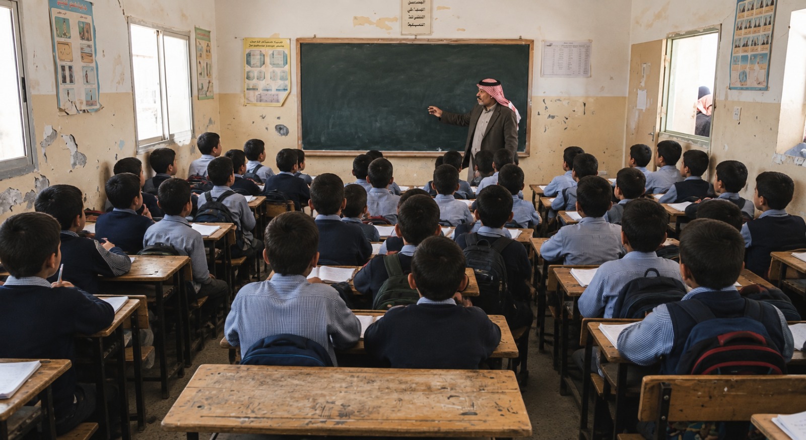 600 طالب في مدرسة سلمان الفارسي بالخالدية ..  مطالب لمديرية التربية بحل أزمة الاكتظاظ