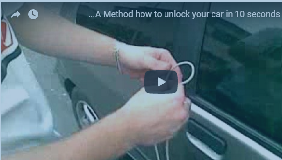 بالفيديو: كيف تفتح باب سيارتك المقفل في عشر ثوان