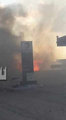 اربد : اندلاع حريق كبير بهنجر بولسترين قرب الحسبة المركزية فيديو و صور