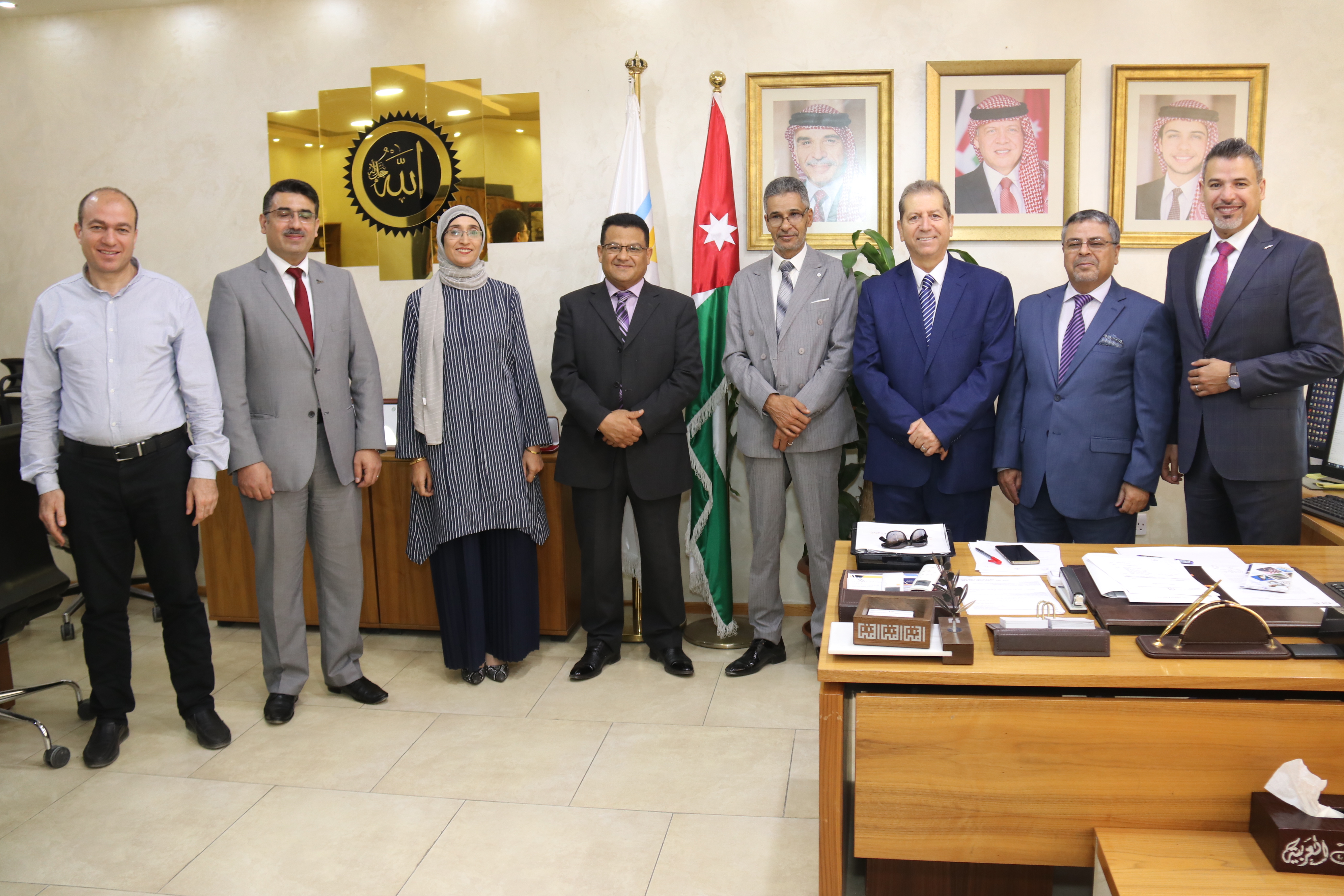 وفد من جامعة سرت الليبية يزور جامعة عمان العربية 