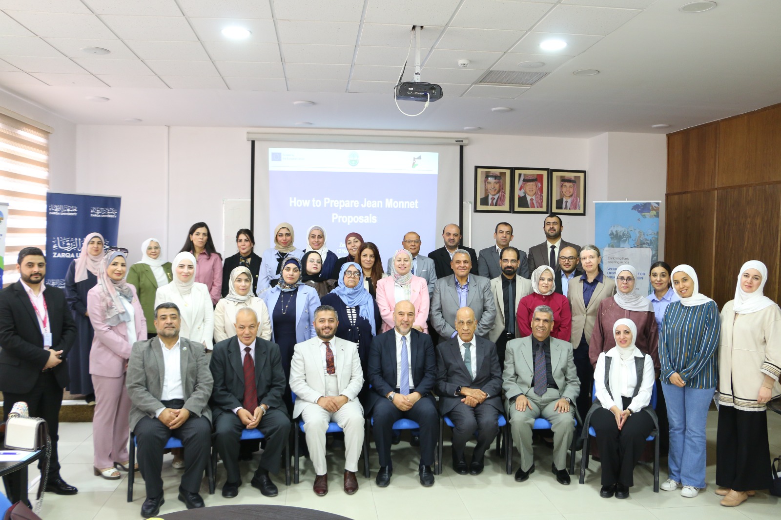 جامعة الزرقاء تحتضن ورشة عمل حول إعداد مقترحات مشاريع "جون مونيه"