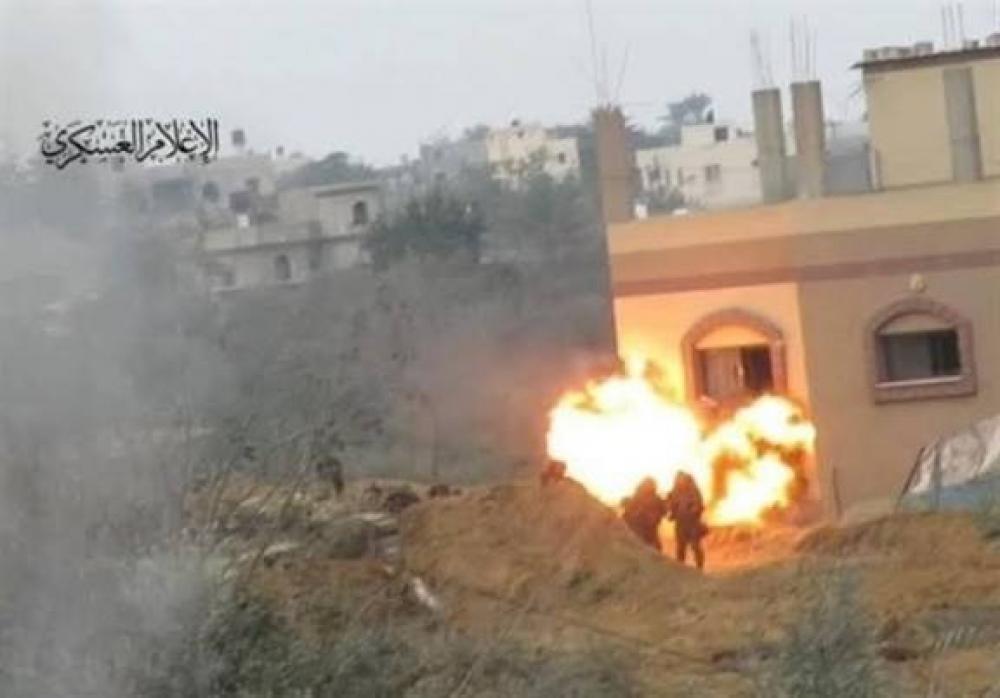 القسام تغير على تجمع للاحتلال محيط بركة الشيخ رضوان بغزة