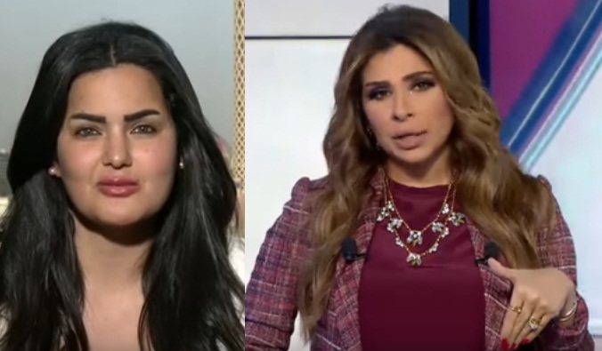 بالفيديو ..  شاهد "الجدل المثير" بين "سما المصري" و مذيعة قناة العربية على الهواء مباشرة
