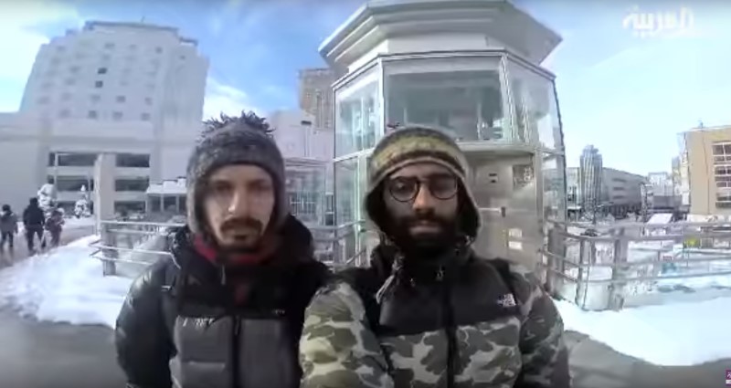 بالفيديو: سعوديّان يغامران بالمشي 16 يوماً في عاصفة ثلجية في اليابان !