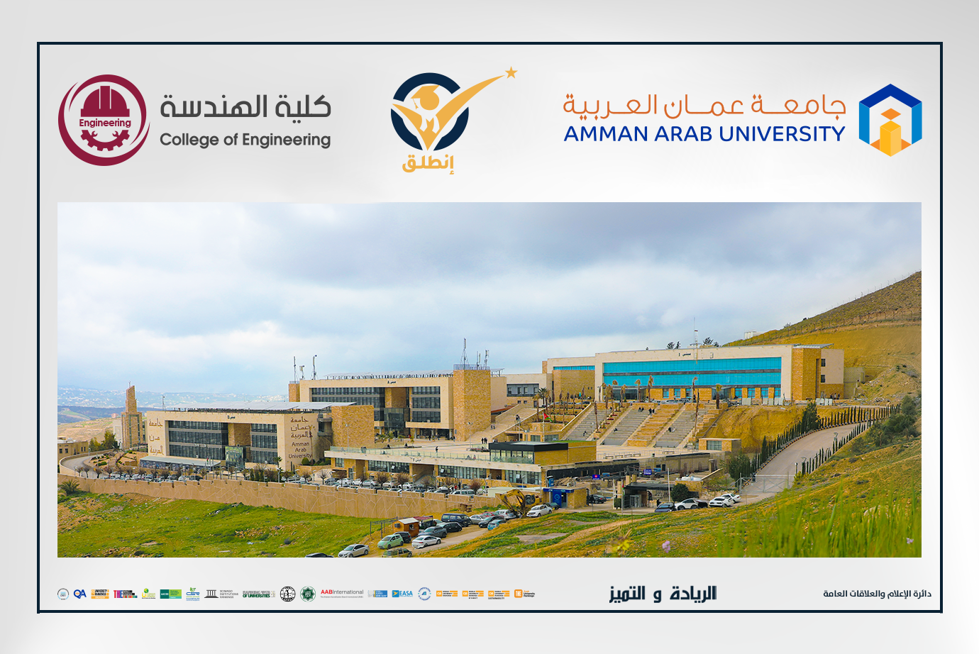 كلية الهندسة في "عمان العربية" تشارك في مسابقة "انطلق" لمشاريع التخرج في الجامعات الأردنية