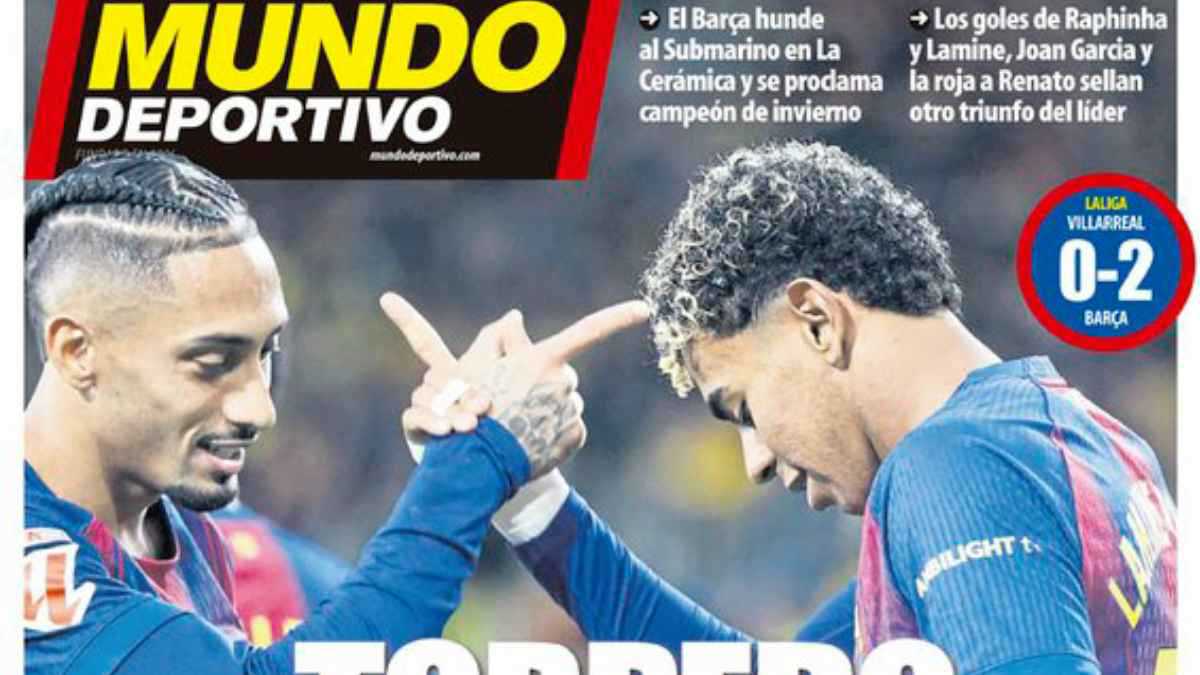 عناوين الصحف الرياضية: برشلونة بطل الشتاء ..  وإصابة صادمة لبرونو فيرنانديز 