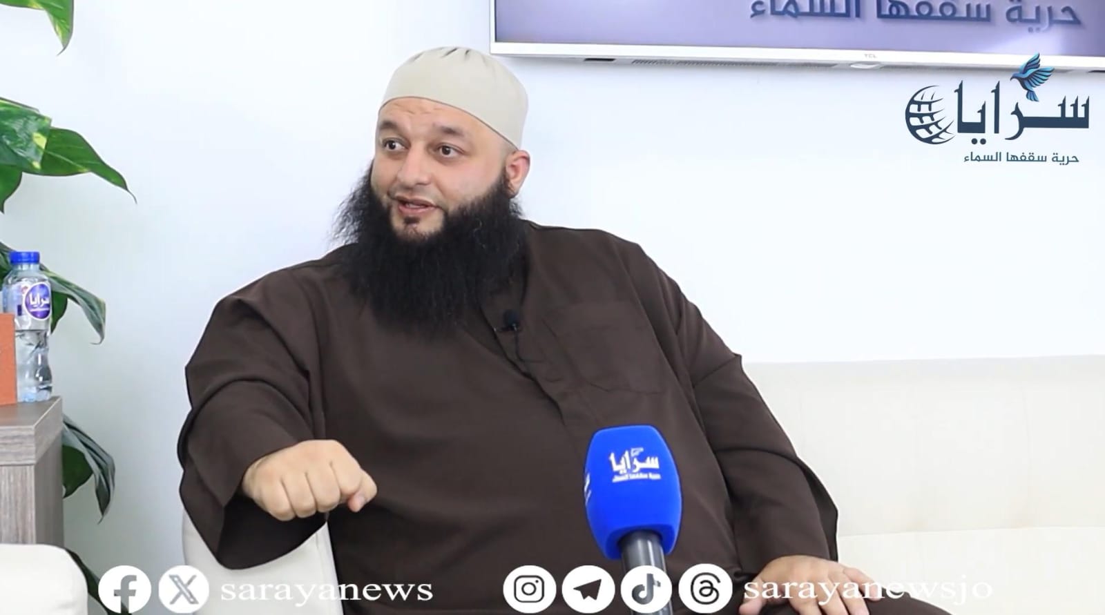 "لماذا لا يسخر الله جند السماء لنصرة غزة؟" ..  الشيخ علاء جابر يجيب على اسئلة متداولة حول الحرب في لقاء مع سرايا (فيديو)