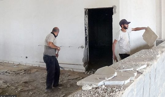 سوريا : ترميم المباني الرئيسية في معبر نصيب الحدودي تمهيدا لعودته إلى العمل بطاقته الكاملة 