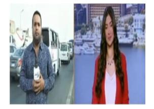 بالفيديو : مراسل مصري يتعرض لحادث تصادم على الهواء 