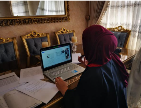 ايناس الهباهبة  ..  مبارك الماجستير