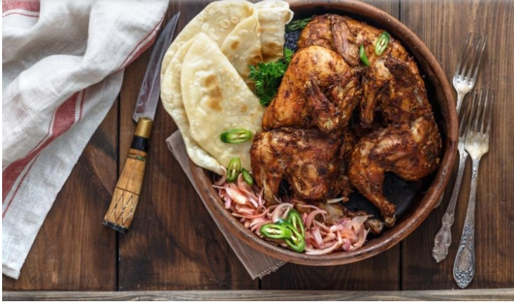 طريقة عمل الدجاج التركي مع الخبز