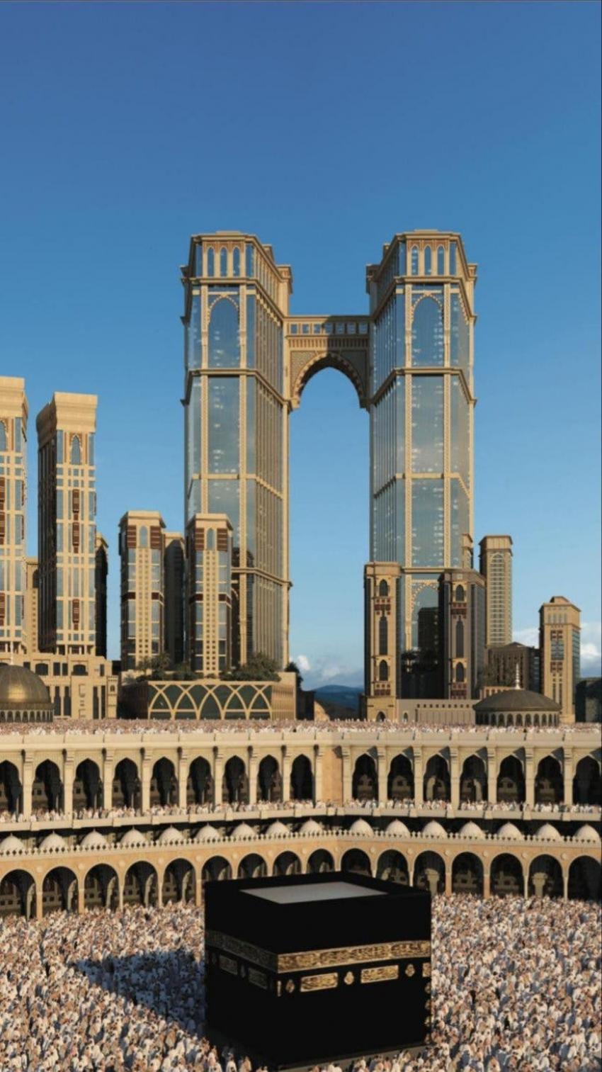 بالصور ..  السعودية تنشر تفاصيل أعلى مصلى معلق في العالم