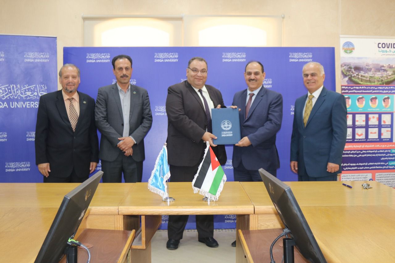 جامعة الزرقاء توقع اتفاقية تعاون تدريبي مع اتحاد المدربين العرب