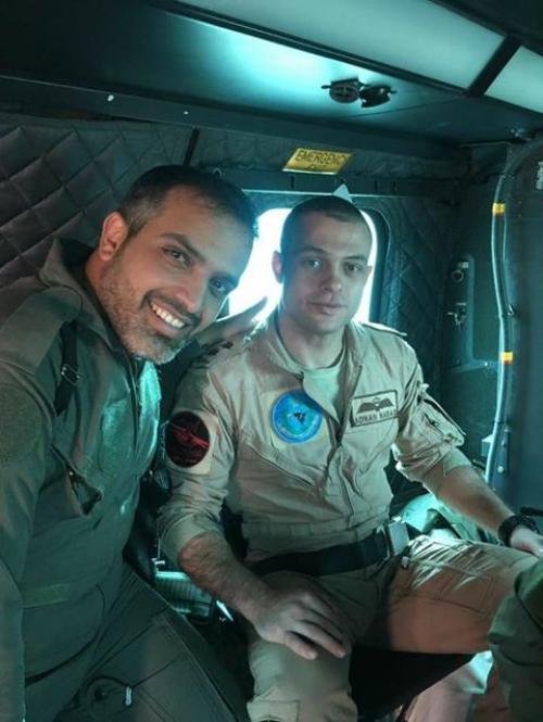 الطيار الاردني عدنان نباص الذي تحطمت طائرته في السعوديه يصل الى الاردن 