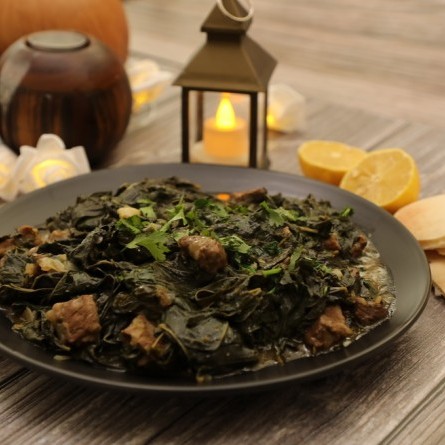طريقة عمل ملوخية ورق باللحم