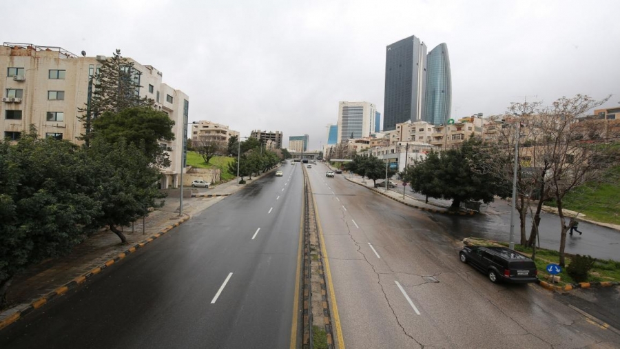 بدء سريان حظر التجول الشامل في الأردن والذي يمتد 24 ساعة