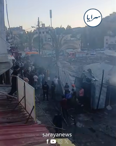 شاهدوا حجم الأضرار الكبيرة التي خلفها حريق حسبة عجلون