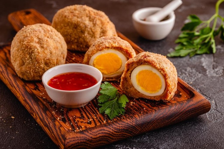 طريقة عمل البيض الاسكتلندي