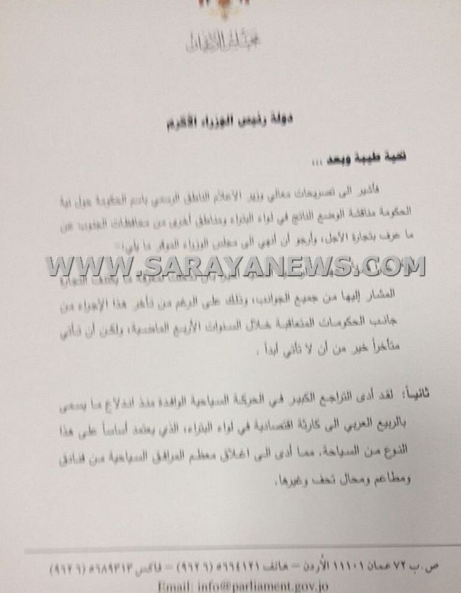 العين الطويسي يوجه رسالة للنسور للمطالبة بإعلان "البترا" منطقة منكوبة إقتصادياً
