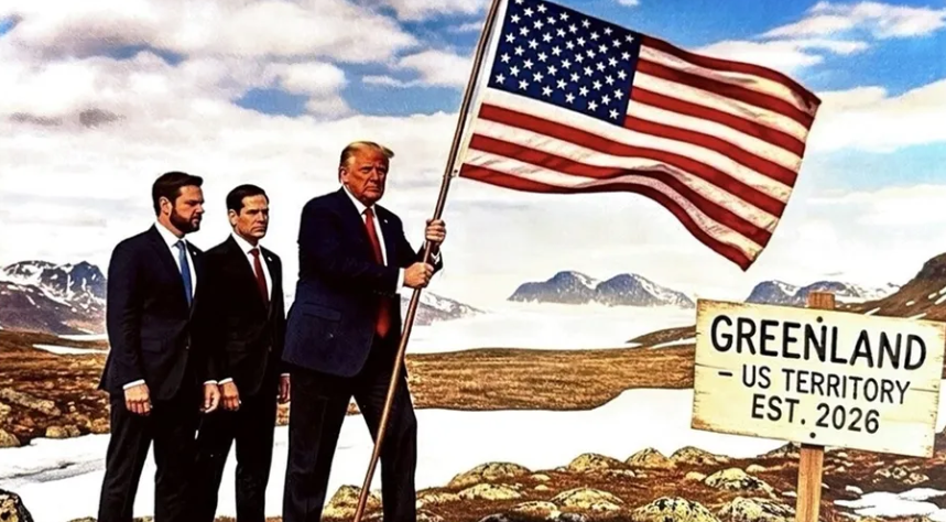 ترامب ينشر صورة لغرينلاند ويصفها بأنها أراضٍ أميركية