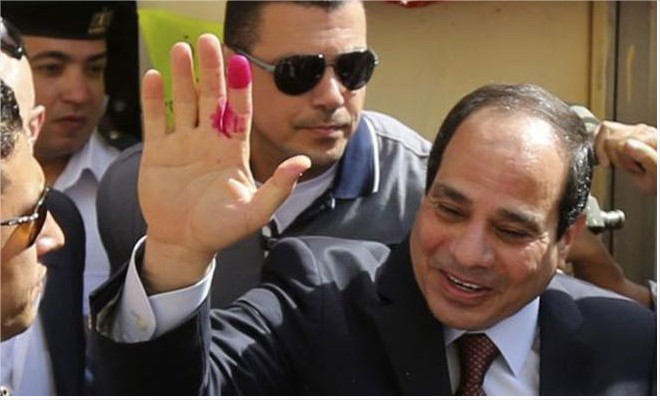رسمياً ..  السيسي رئيساً لمصر بعد فوزه بنسبة 97%