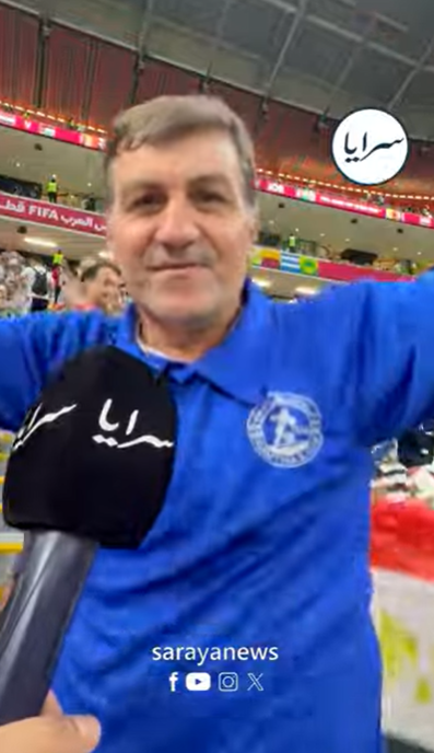 مشجّع أردني يرقص فرحًا دعماً لمنتخب النشامى في الدوحة - فيديو